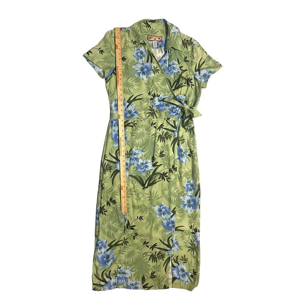 Caribbean Joe Green and Blue Floral Maxi Dress - Picture 10 of 13